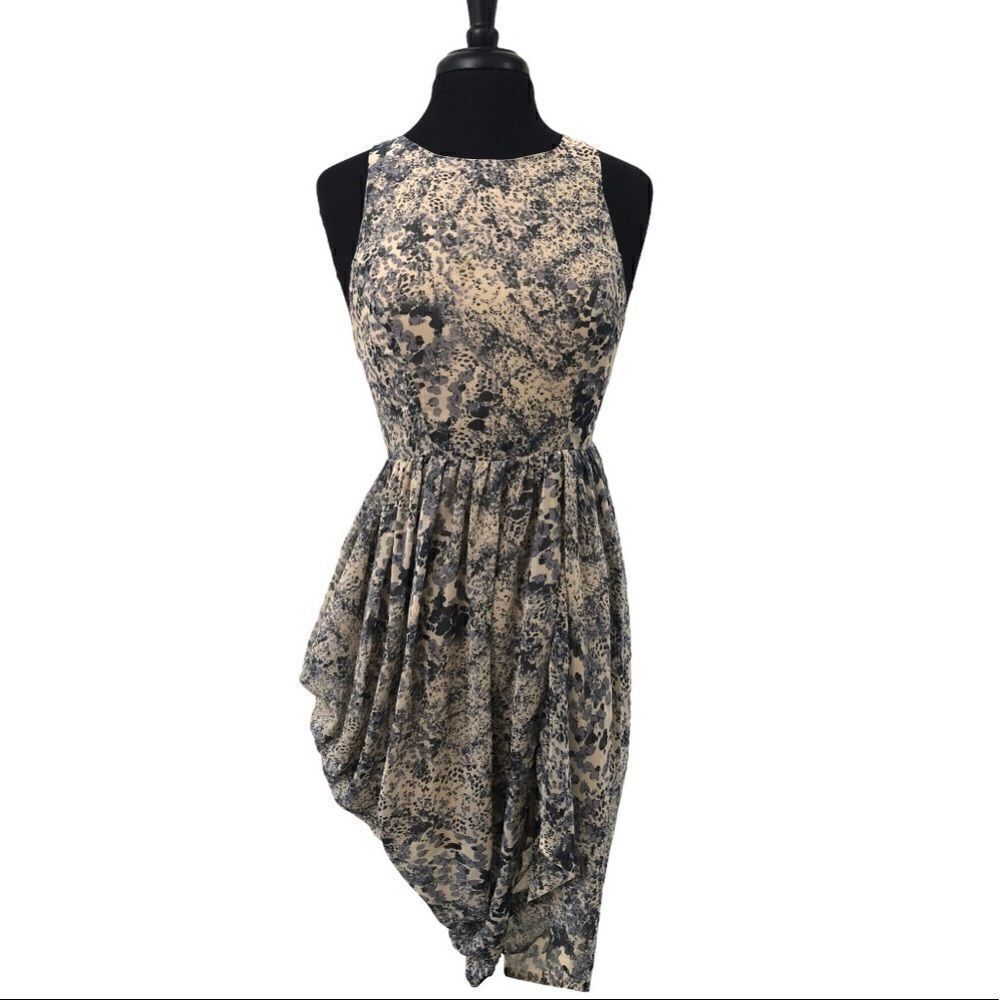 religion By ASOS Pleated Asymmetrical Dress Sz S